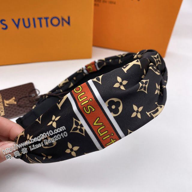 Louis Vuitton新款飾品 路易威登經典老花發箍 LV女士老花發網發箍  zglv2106